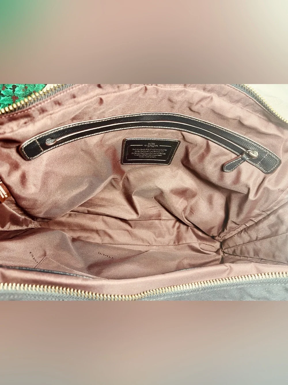 COACH Unisex Metropolitan Slim Briefcase Black Nylon Leather Trim 71737